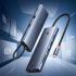Baseus UltraJoy Series 10-Port HUB Docking Station, Type-C to HDMI, VGA, 3xUSB 3.0, PD, RJ45, SD/TF - Space Gray